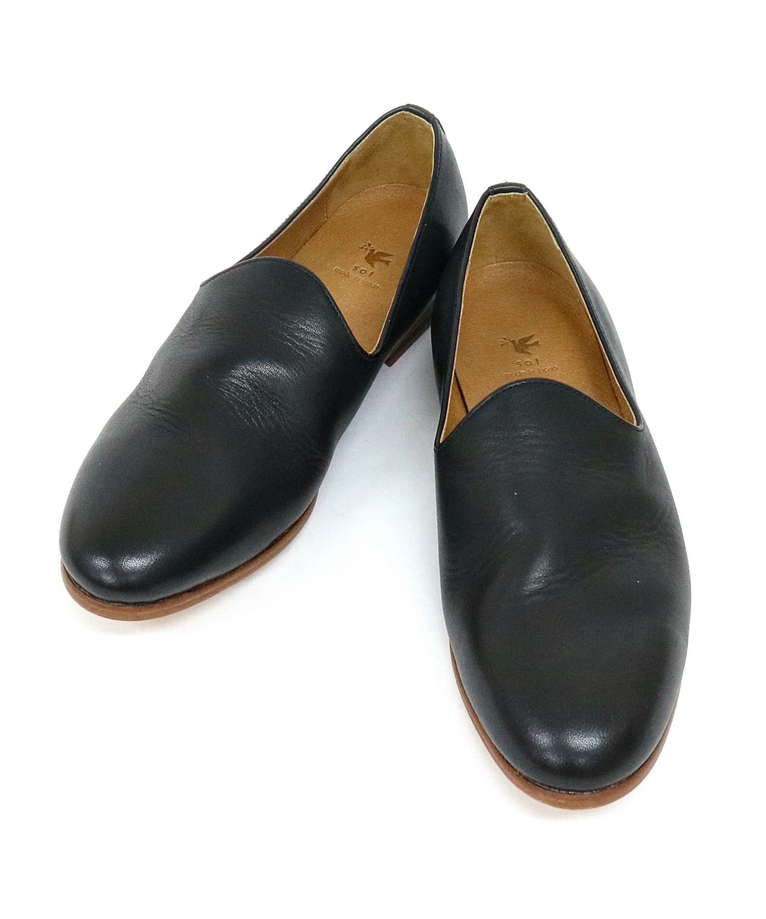 MEN】 レザー スリッポンシューズ | sot online store