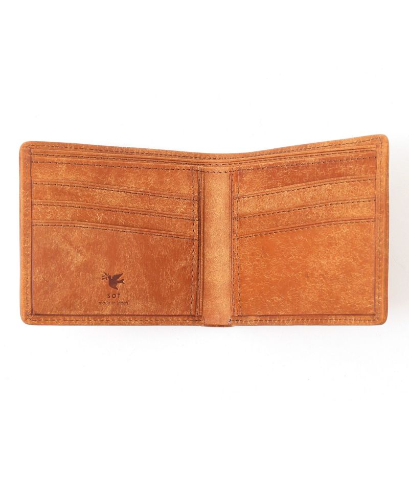 プエブロレザー二つ折り財布（小銭入れなし） | sot online store